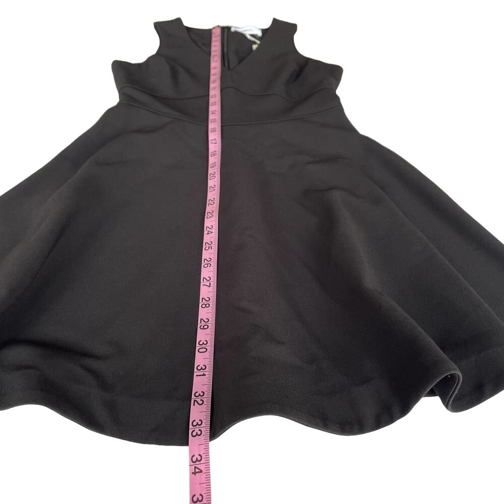 Likely Women's Bunker Dress 2 Black V-Neck Fit & Flare Sleeveless Mini Skater - Picture 12 of 12